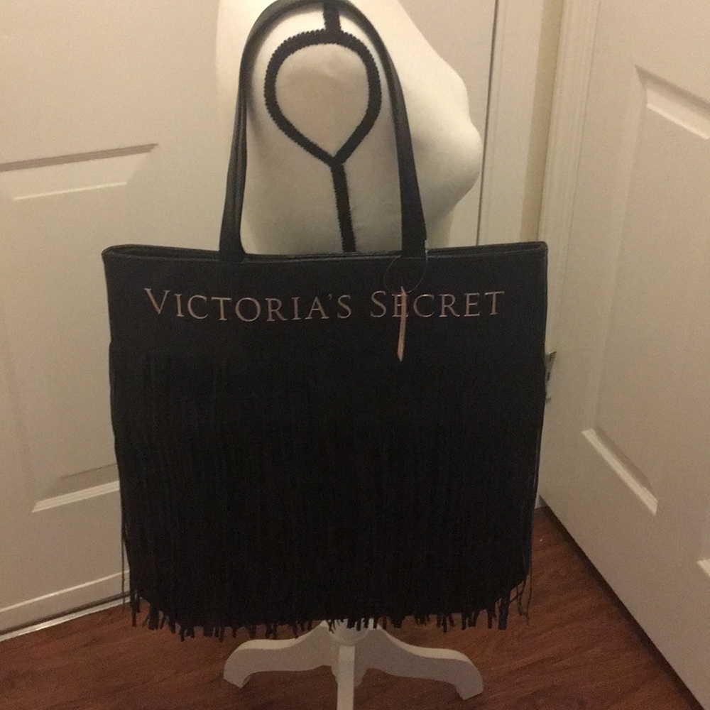 Victoria’s Secret fringe bag NEW W/TAGS black